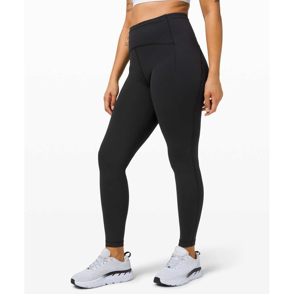 Lululemon Womens Size 2 Fast and Free High-Rise Tight 28" Pockets Gray Leggings